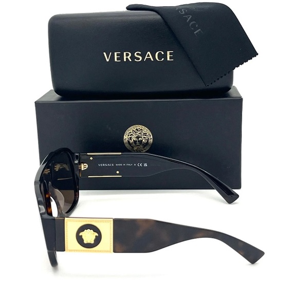 Versace VE4436U 108/73  Havana  / Dark Brown  57mm Sunglasses - Picture 5 of 6